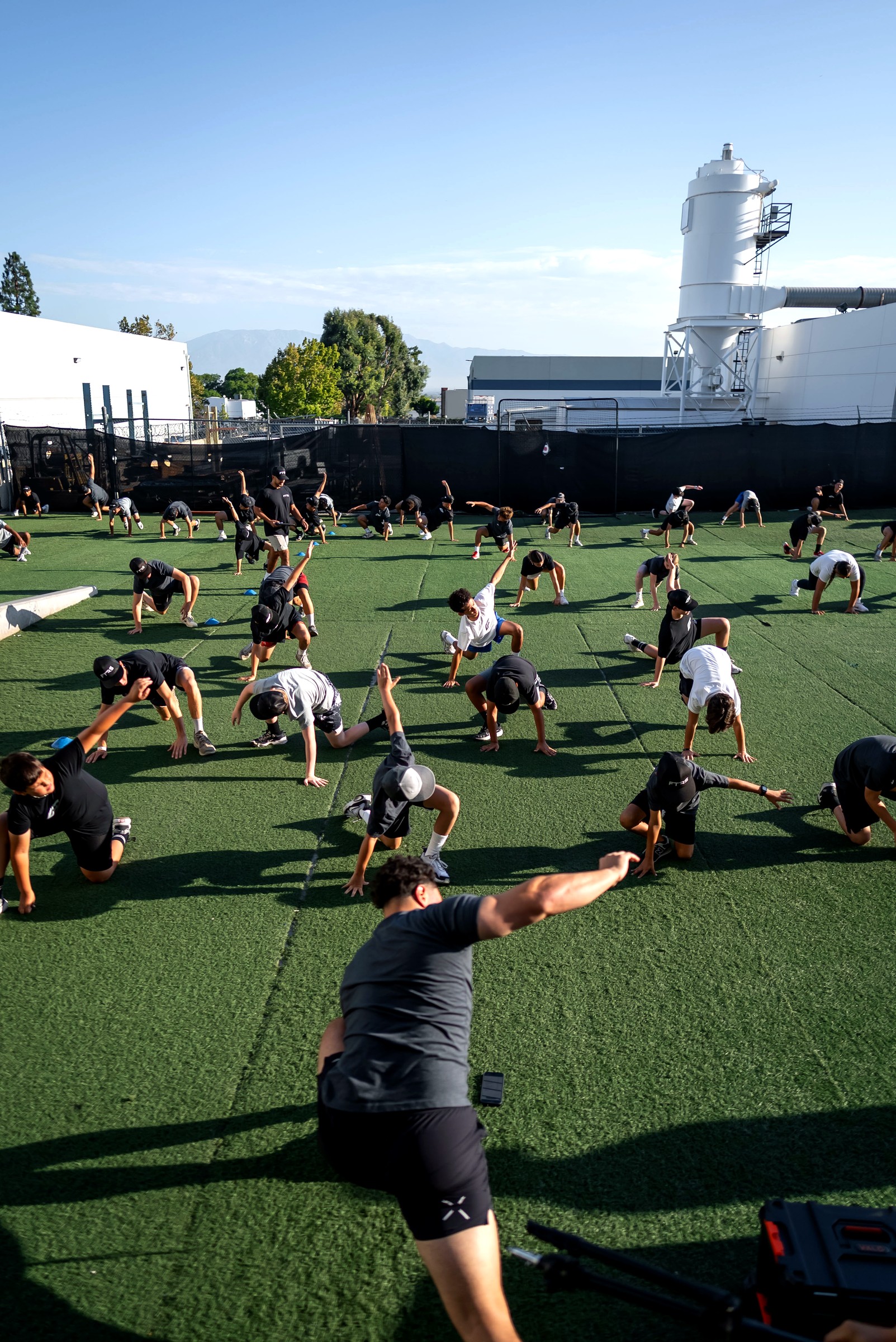 An athlete training at Futures Training Center.